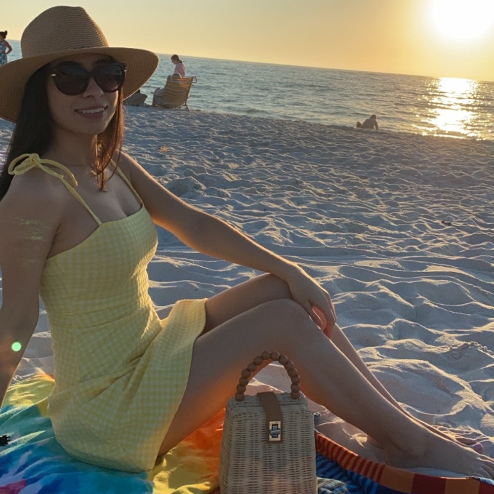 H&M Yellow Gingham dress
